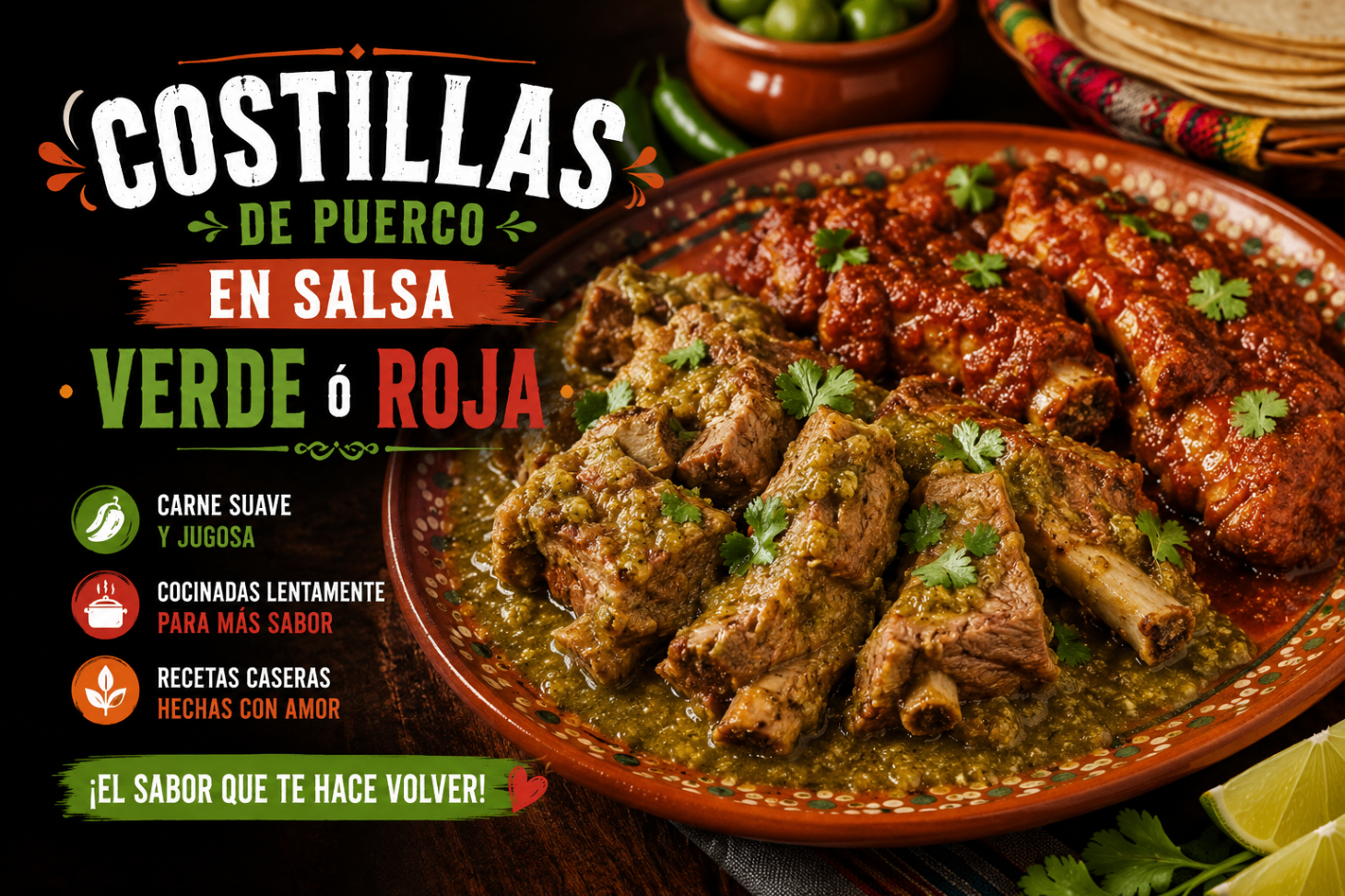 Costillas de puerco en salsa