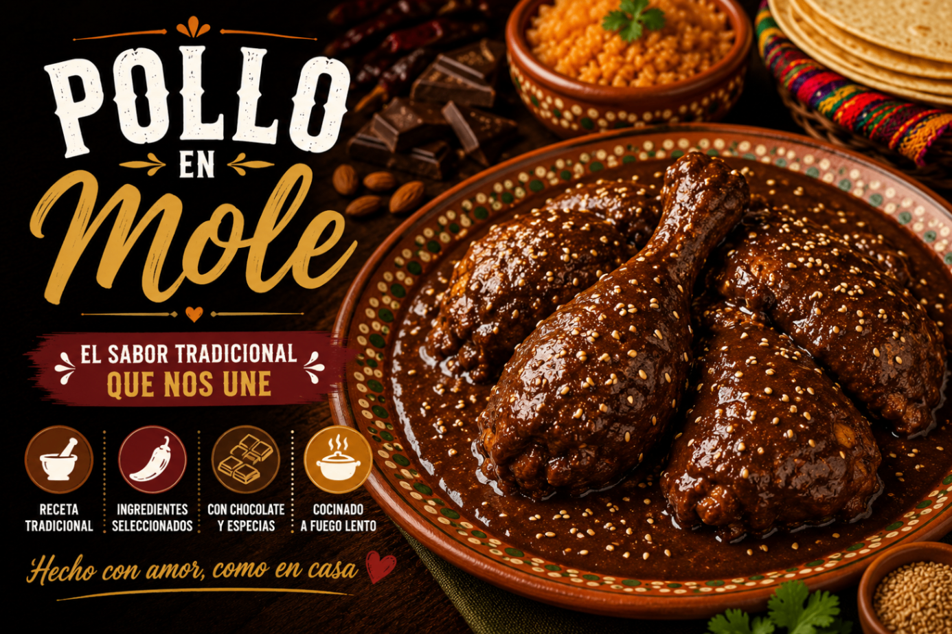 Pollo en mole